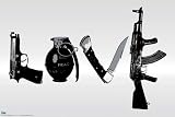 Steez (Love, Weapons) Art Poster Print - 24x36