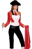 Sexy Adult Womens Costumes Spanish Matador Bull Fighter Madonna Video Costume Theme Party Outfit