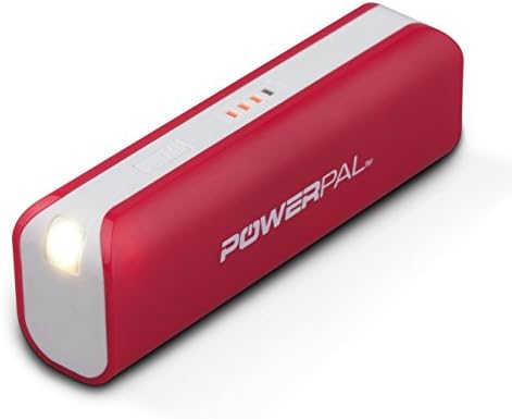 PowerPalTM Premium Compact Mini Portable Charger - External Battery 2600mAh Power Bank - **FREE** Carrying Case and Charge Cable Included - for Apple iPhone 6, 6 Plus, 5S, 5C, 5, 4S, iPad, Air, Mini, Samsung Galaxy S4, S3, Note, Nexus, LG, HTC, HTC One, Moto, Droid, Nokia Lumia 520, 1020 and most other Smartphones. Portable Battery Charger with **LED Flashlight AND LED Charge Meter**, Portable Phone Charger, USB Battery, Rechargeable Battery Backup, External Charger, USB Battery Charger - **LIFETIME REPLACMENT WARRANTY** - **GENUINE SAMSUNG BATTERY INSIDE** - Get the Coolest Brand for Him and Her! (Pink - White)