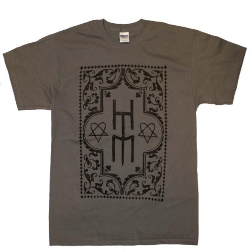 Warner Music Shirts \'HIM \'Pinochle\' Herren Shirts/ T-Shirts, Gr. 48/50 (L), Grau (Charc Preisvergleich