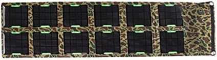 XIANGXINGDA Solar Panels Efficient 36W 19V/5V USB DC Dual Output Portable Foldable Solar Power Outdoor Charger for for Smartphone Notebook Cameras - Camouflage Color