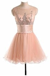 Short 2015  Satin/Tulle Sleeveless Homecoming Dress  With Ruffles