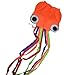 Mayco Bell Octopus Portable Kite Nylon & Polyester Material - Perfect Toy for Kids and Children Outdoor Games Activities - Fold-able Large 28 x 157 Inches | Extra 328 Feet of Line (Orange)