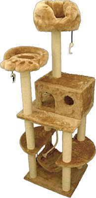 76″ CASITA – FUR Cat Condo tree Furniture Tower