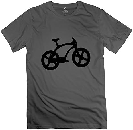 HUASH Men's Bicycle Silhouette T-Shirt DeepHeather