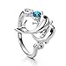 Neoglory #9 Made with Swarovski Elements Rhinestone Fashion Dolphin Rings for Women Men Jewellery