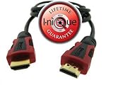 i-nique Double Moulded HDMI / HDMI cable (Red/black)