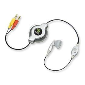 Emerge Technologies Retractable Earbud with In-Line Mic for VOIP Calling Computer Headset with Microphone (ETAUDIOVOIP)