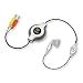 Emerge Technologies Retractable Earbud with In-Line Mic for VOIP Calling Computer Headset with Microphone (ETAUDIOVOIP)