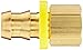 Anderson Metals Brass Push-On Hose Fitting, Connector, 1/2