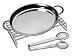 chg Set161-09 Gourmet-Brat und Servierset 1x Edelstahl-Gourmet-Servierpfanne geschützt 41,5 x 26,0 cm 1x Speisenwärmer verchromt 30,0 x 18,0 x 5,7 cm 1x Profi-Servierzange geschützt Länge 24,5 cm