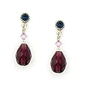 Summer Violets Briolette Drop Earrings