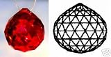 40mm Swarovski Strass with Logo Bordeaux Crystal Ball