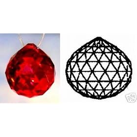 40mm Swarovski Strass with Logo Bordeaux Crystal Ball by Chandeliers