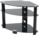 TVstands2u Iconic TV stand TX5000 Black glass 32, 30, 29, 27, 26 22  stands