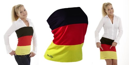 Damen-Top / Rock schwarz-rot-gold für Deutschland by FUNICE Design (eingetragene Marke)