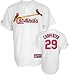 Chris Carpenter Jersey: Adult 2010 Majestic Home White Replica #29 St. Louis Cardinals Jersey - Small