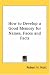 Book How to Develop a Good Memory for Names, Faces and Facts