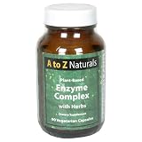 A to Z Naturals Enzyme Complex, with Herbs, Vegetarian Capsules, 90 capsules