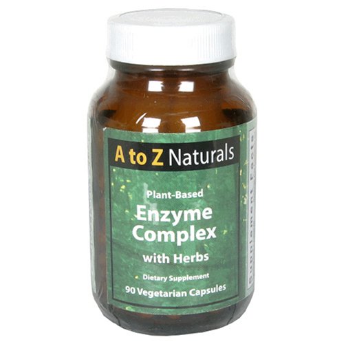 A to Z Naturals Enzyme Complex, with Herbs, Vegetarian Capsules, 90 capsules