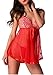 Avidlove Women's Babydoll Sleepwear Sexy Lingerie Lace Splicing Dress G-String