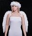 FashionWings (TM) Adults Unisex Classic Style White Costume Feather Angel Wings Halo