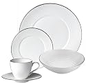 Gordon Ramsay by Royal Doulton 16 Piece Platinum Rimmed White Bone China Boxed Set