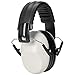 AmazonBasics Kids Ear Protection Safety Noise Earmuffs, White