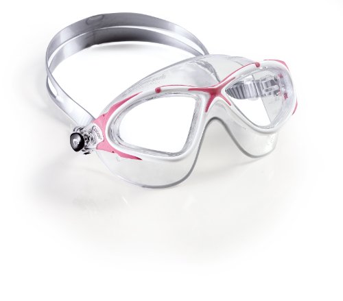 Cressi Swim Damen Schwimmbrille Saturn Clear, Helles Glas, Rosa, One Size, De202440