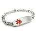 Pre Engraved - Coumadin Medical Alert ID Bracelet, title=
