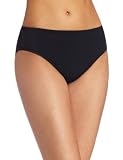 Speedo Women's High Waist With Core Compression Swimsuit Bottom, Black, 6