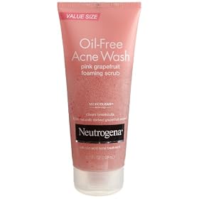 Neutrogena Oil-Free Acne Wash Scrub, Pink Grapefruit, Super Size, 6.7 Ounce