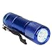 9 LED Aluminum Portable Flashlight (Blue)