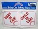 Baby King 2pk Baby Car Safety Signs w/ suction cups