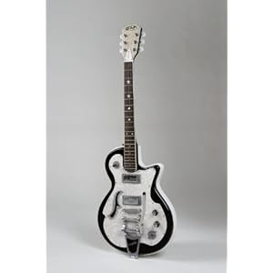 best prices Belvedere Deluxe Black with White Back and Bigsby Guitar by DiPinto Online Store