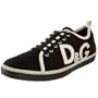D&G Dolce & Gabbana Men's DU0994 E4141 Sneaker,Black/Beige,40.5 EU (US Men's 7.5)