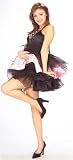 Adult Costume Accessories Womens Crinoline Slip Petticoat Sexy Short Black Flair Skirt