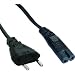 Stromkabel - IEC 320 EN 60320 C7 - Stromversorgung (M) - 3 m - Schwarz
