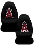 A Set of 2 MLB Major League Baseball Licensed Universal-Fit Front Bucket Seat Cover - Los Angeles Angels
