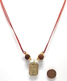 RU12 Brass Metal Shri Durga Kavach For Ladies Gents Children
