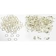 200 Bead Stringing Parts 5mm Jump Rings &Tips