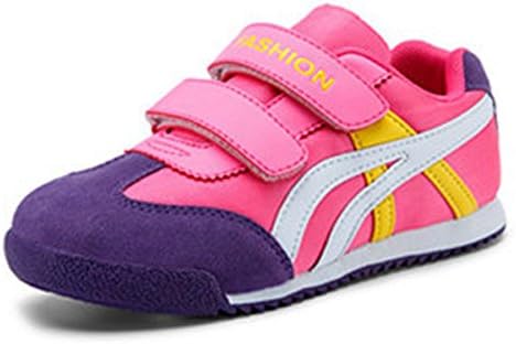 Zarbrina Boys Free Velcro Kid's F-Strap Runner Easy On Sneakers Soft And Comfortable Sports Fashion Shoes (Little Kid/Big Kid)-Red