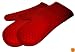 Kitchen Elements Ultra-Flex Red Silicone Kitchen Cooking Mitt, Pack of 2