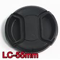 Black / Spring Design Camera Lens cap / 55mm (1647-1)