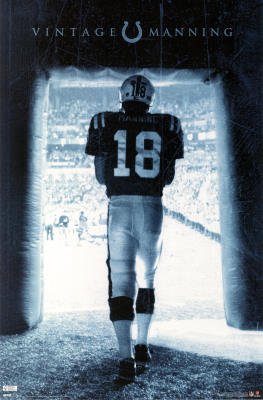 Indianapolis Colts (Peyton Manning in Doorway) Sports Poster Print - 22x34