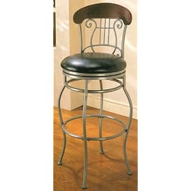 Ricardo Metal bar stool w wood back rest by MPO Designs