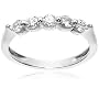 10k White or Yellow Gold 5-Stone Shared Prong Diamond Ring (1/2 cttw, J-K Color, I2-I3 Clarity)