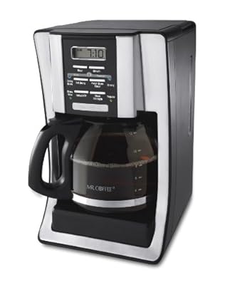 Mr. Coffee BVMC-SJX33GT 12-Cup Programmable Coffeemaker, Chrome