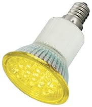 LED Strahler, (LED Beleuchtung), Best&uuml;ckt mit 24 superhellen LED&acute;s LED SPL E14 gelb 24 LEDs 150 LUX