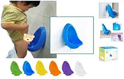 Baby Kids Toddler children Potty Urinal Toilet Training Boy Bathroom Sets Pee Trainer banheiro (Blue)